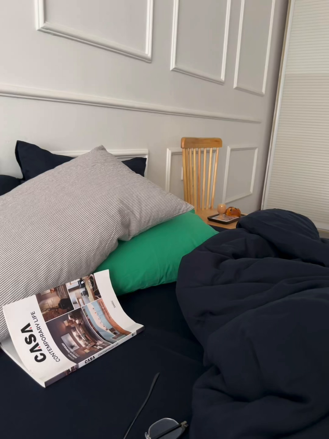 91家纺网 家纺一手货源 找家纺 （总）柚可家居 2025新款40支水洗人字纹百分百全棉水洗人字纹四件套 少年与树（会员减5元）