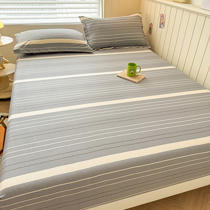 91家纺网 家纺一手货源 找家纺 名优家纺 2025新款A类全棉印花床笠 芬利