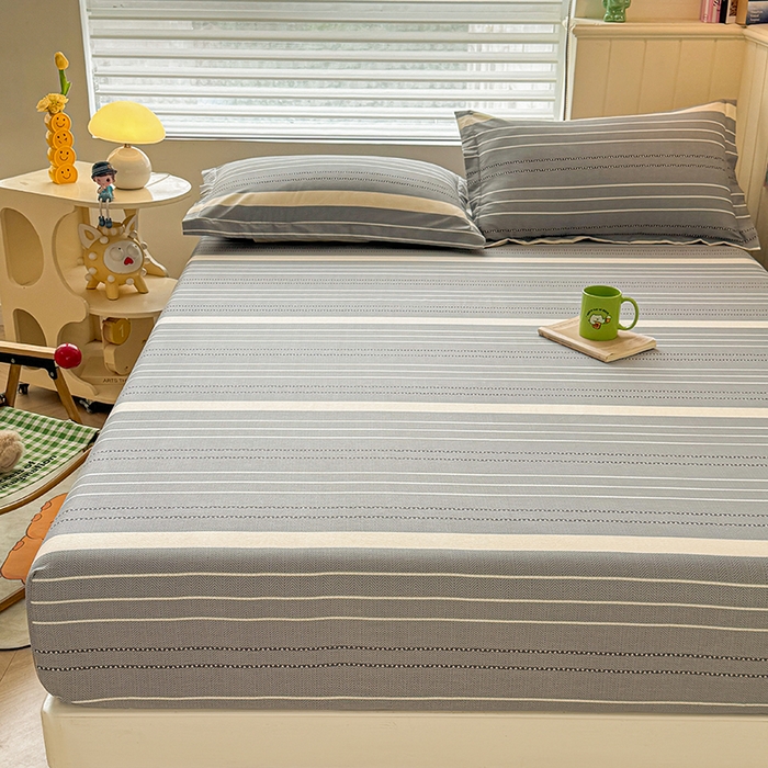 91家纺网 家纺一手货源 找家纺 名优家纺 2025新款A类全棉印花床笠 芬利