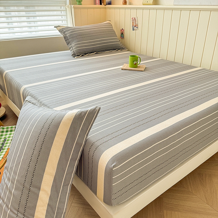 91家纺网 家纺一手货源 找家纺 名优家纺 2025新款A类全棉印花床笠 芬利