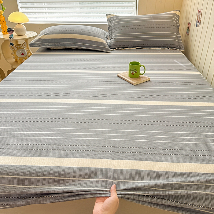 91家纺网 家纺一手货源 找家纺 名优家纺 2025新款A类全棉印花床笠 芬利