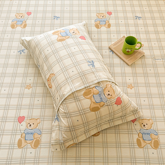 91家纺网 家纺一手货源 找家纺 名优家纺 2025新款A类全棉印花床笠 浮云初梦