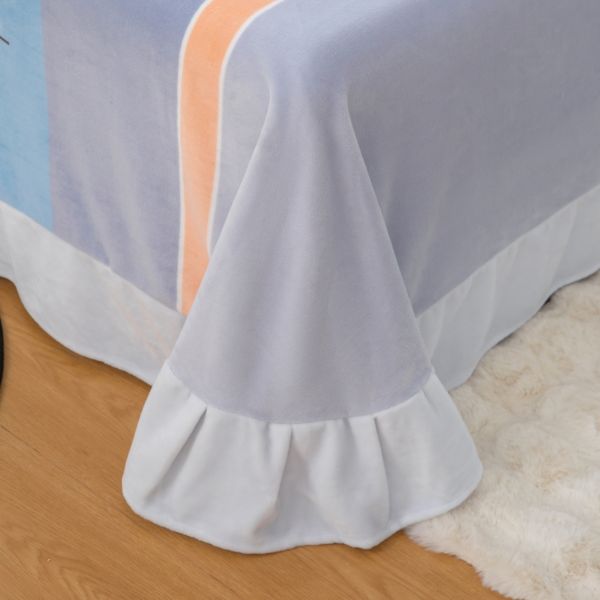 91家纺网 家纺一手货源 找家纺 卡迪亚家纺 2025新款金雕绒系列四件套 羽柔时尚