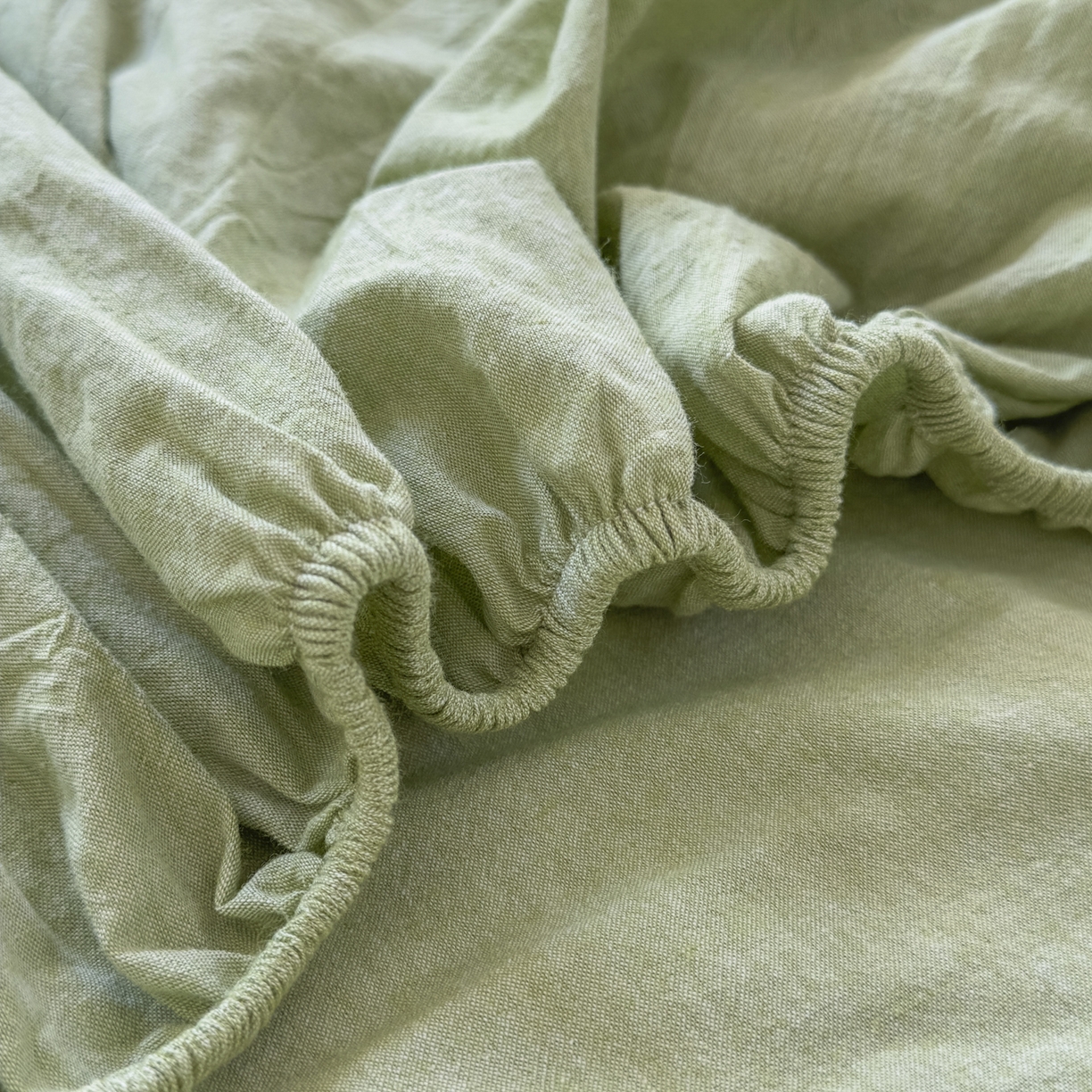 91家纺网 家纺一手货源 找家纺 宜家坊 2025新款A类色织全棉水洗棉床单单件纯棉格子纯色学生宿舍定制定做 纯色-果绿