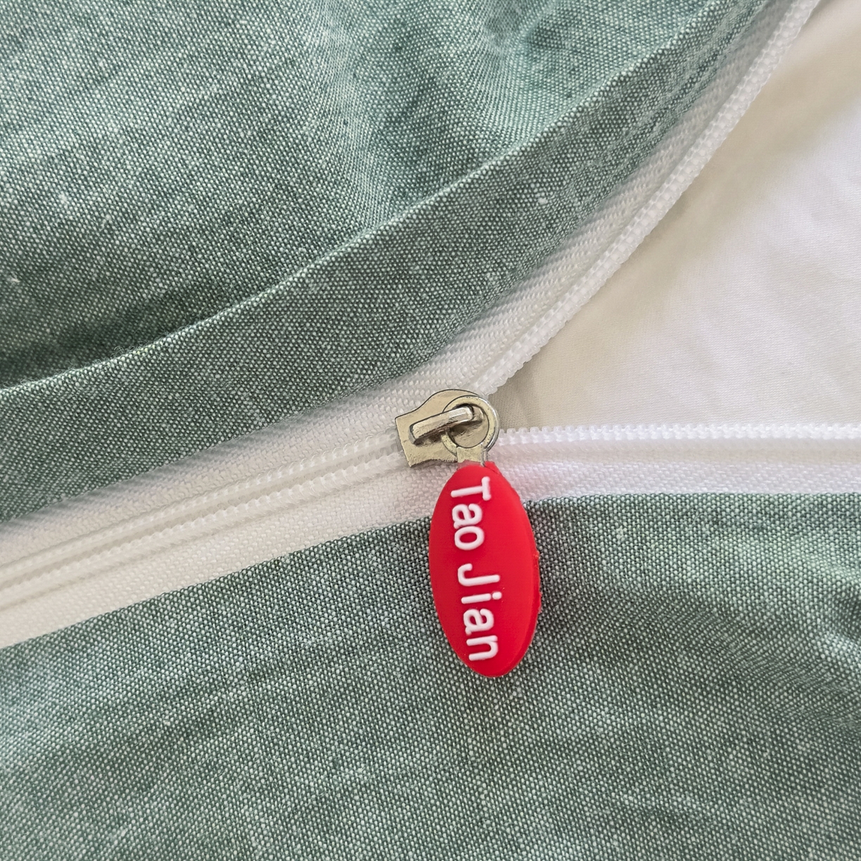 91家纺网 家纺一手货源 找家纺 宜家坊 2025新款A类全棉色织水洗棉四件套纯棉格子纯色被套学生宿舍三件套定制定做 纯色-草绿