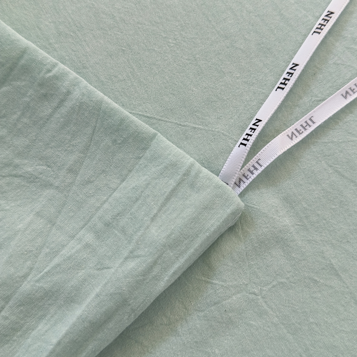 91家纺网 家纺一手货源 找家纺 宜家坊 2025新款A类全棉色织水洗棉四件套纯棉格子纯色被套学生宿舍三件套定制定做 纯色-湖蓝