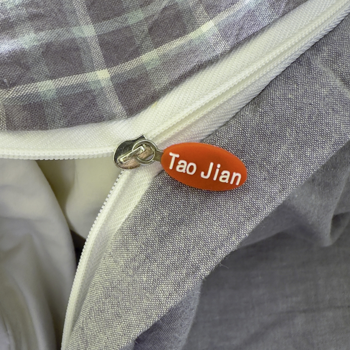 91家纺网 家纺一手货源 找家纺 宜家坊 2025新款A类全棉色织水洗棉四件套纯棉格子纯色被套学生宿舍三件套定制定做 米娜-绿灰