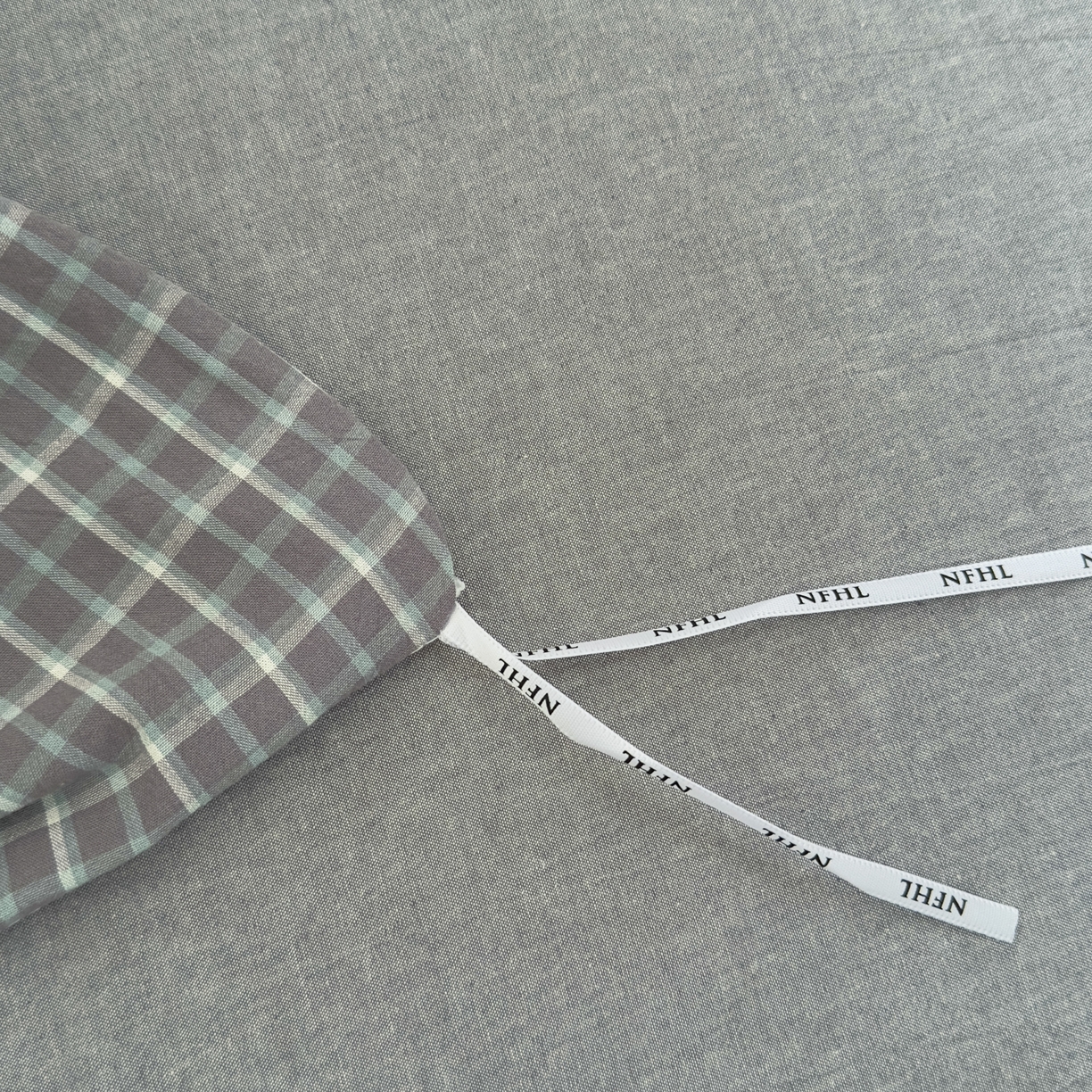 91家纺网 家纺一手货源 找家纺 宜家坊 2025新款A类全棉色织水洗棉四件套纯棉格子纯色被套学生宿舍三件套定制定做 米娜-绿灰