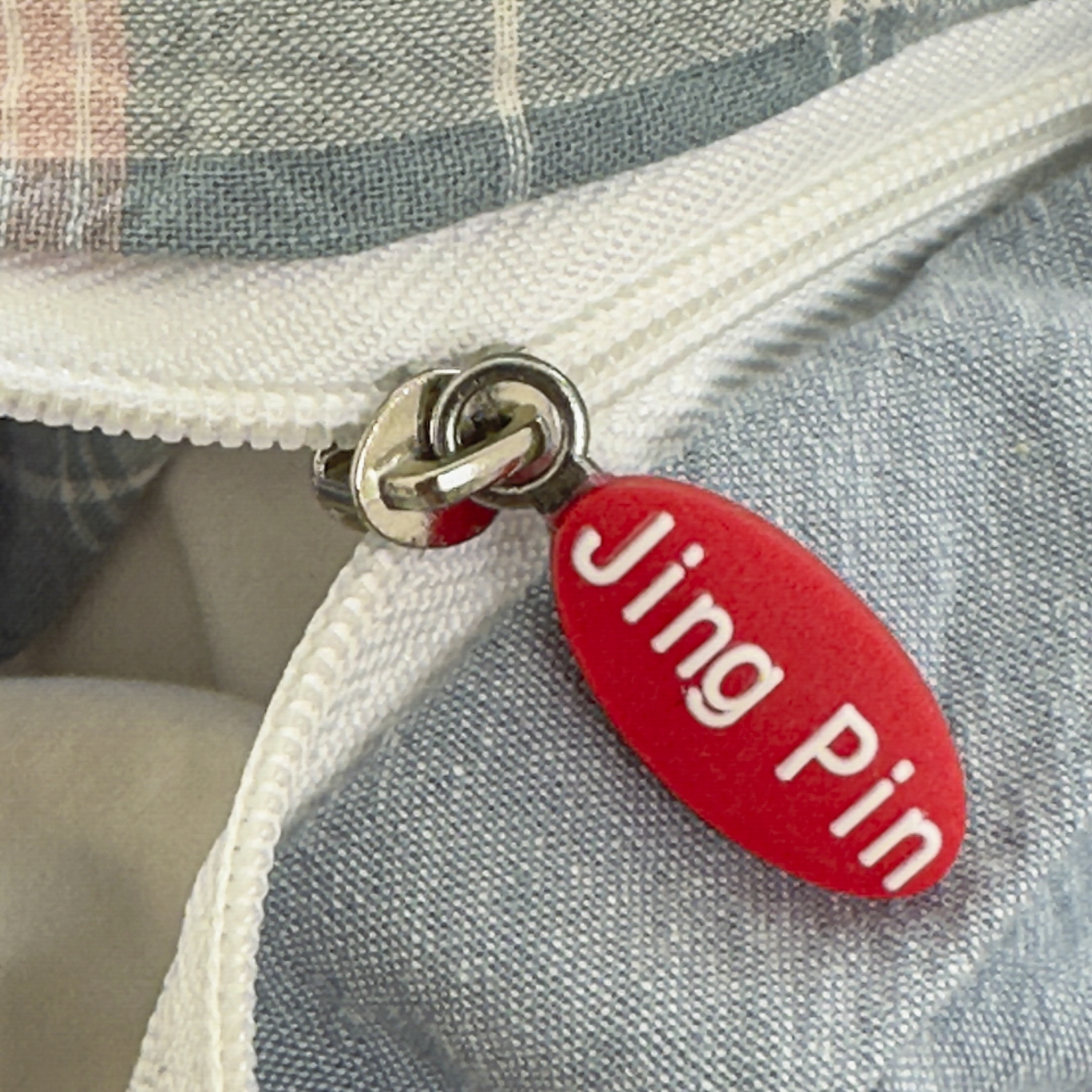 91家纺网 家纺一手货源 找家纺 宜家坊 2025新款A类全棉色织水洗棉四件套纯棉格子纯色被套学生宿舍三件套定制定做 映像格-蓝