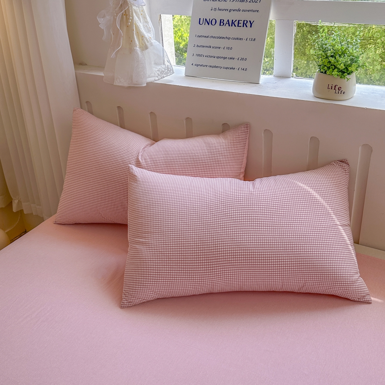 91家纺网 家纺一手货源 找家纺 （总）宜家坊 2025新款A类全棉色织水洗棉单枕套系列