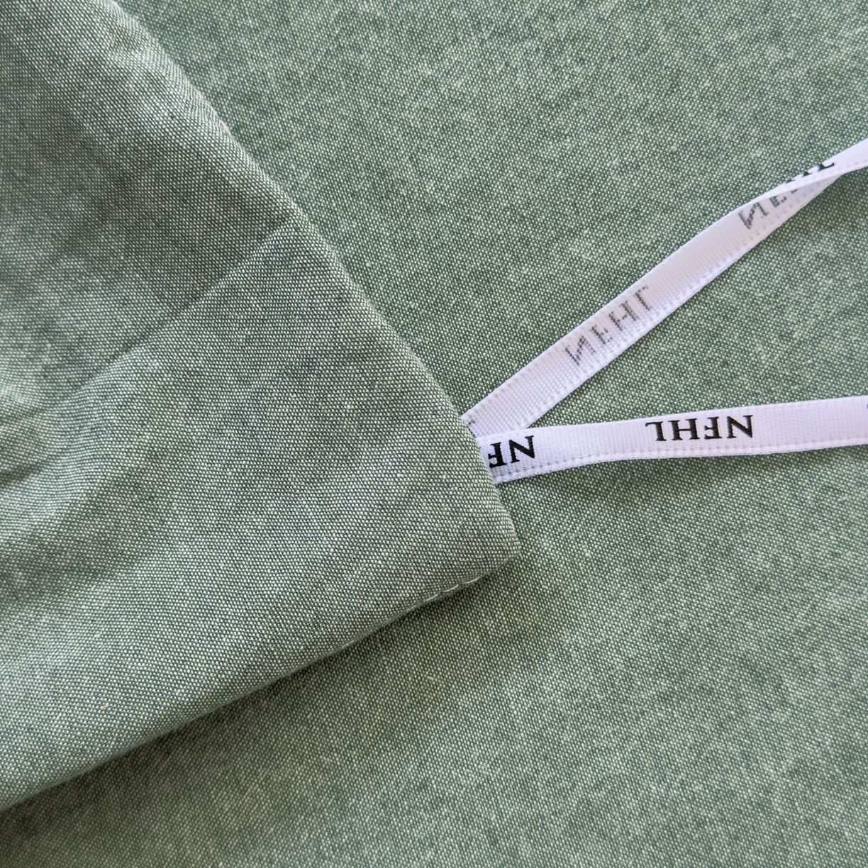 91家纺网 家纺一手货源 找家纺 宜家坊 2025新款A类全棉色织水洗棉单枕套系列 纯色-草绿