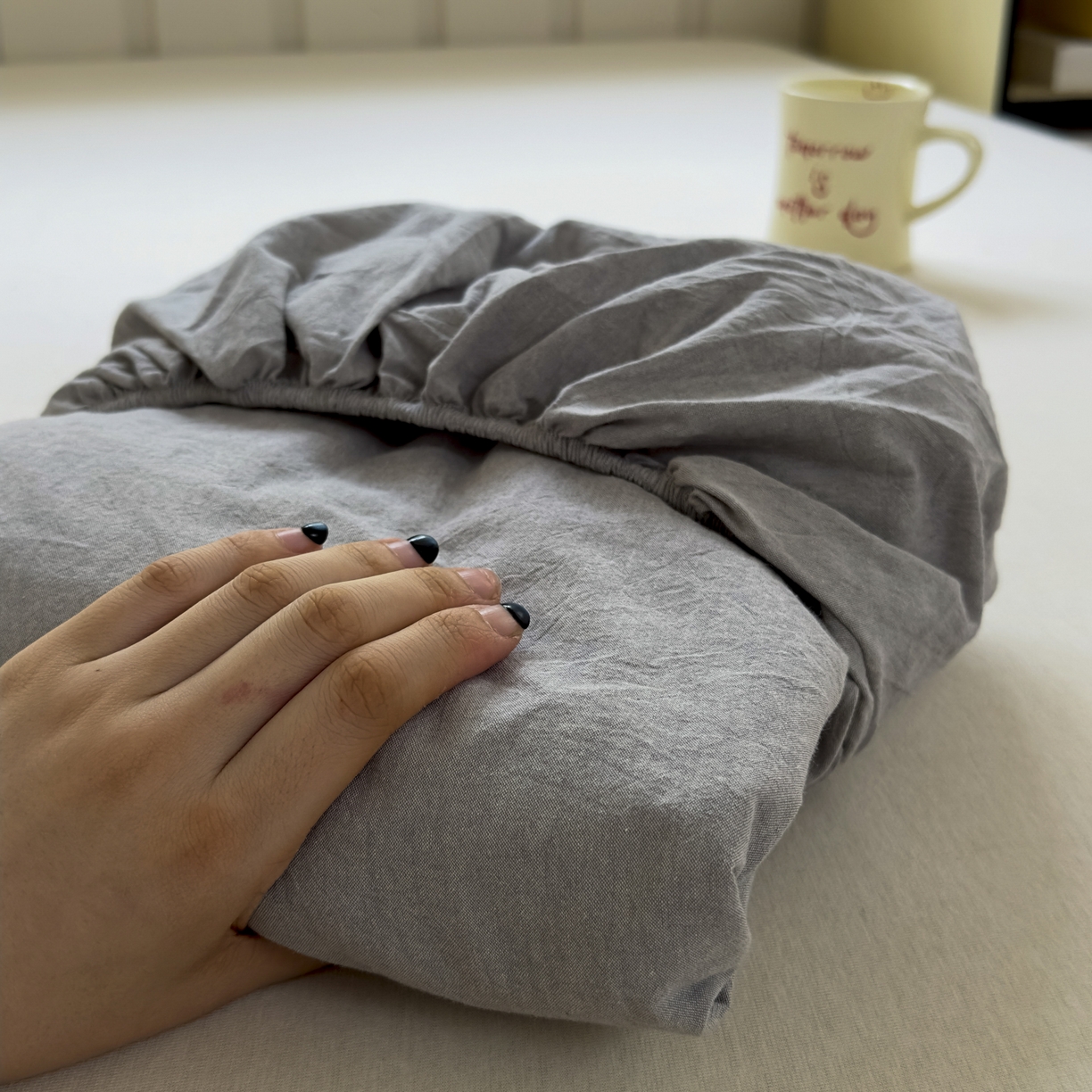 91家纺网 家纺一手货源 找家纺 （总）宜家坊 2025新款A类色织全棉水洗棉床笠单件纯棉格子纯色学生宿舍定制定做