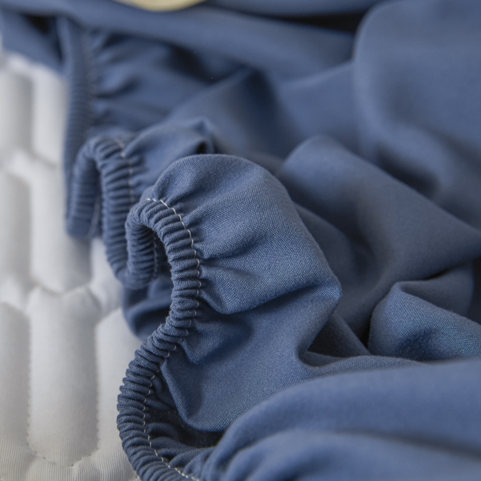 91家纺网 家纺一手货源 找家纺 曼陀罗 2025新款A类新疆棉花夹棉防水床笠 小竹纹-宾蓝