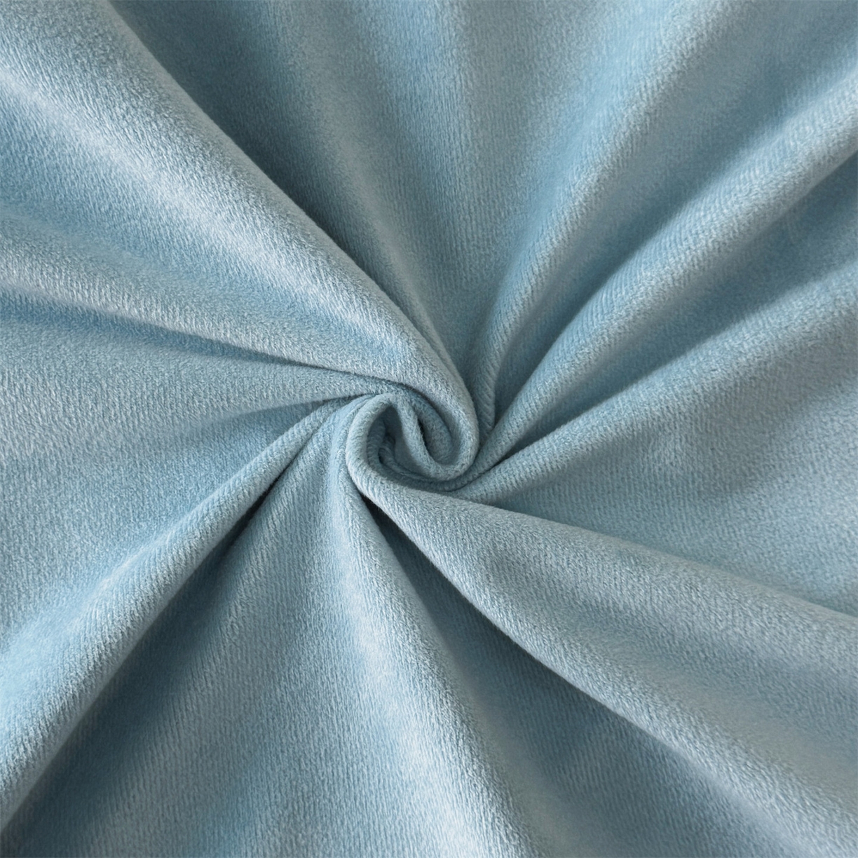 91家纺网 家纺一手货源 找家纺 云棉坊 2025新款水晶绒刺绣四件套-初见 初见-天空兰