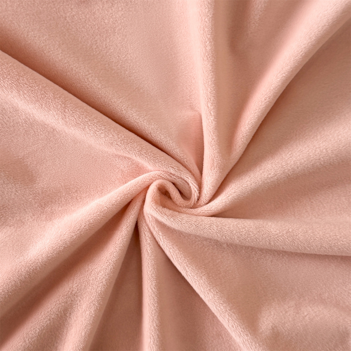 91家纺网 家纺一手货源 找家纺 云棉坊 2025新款水晶绒刺绣四件套-初见 初见-蜜桃粉