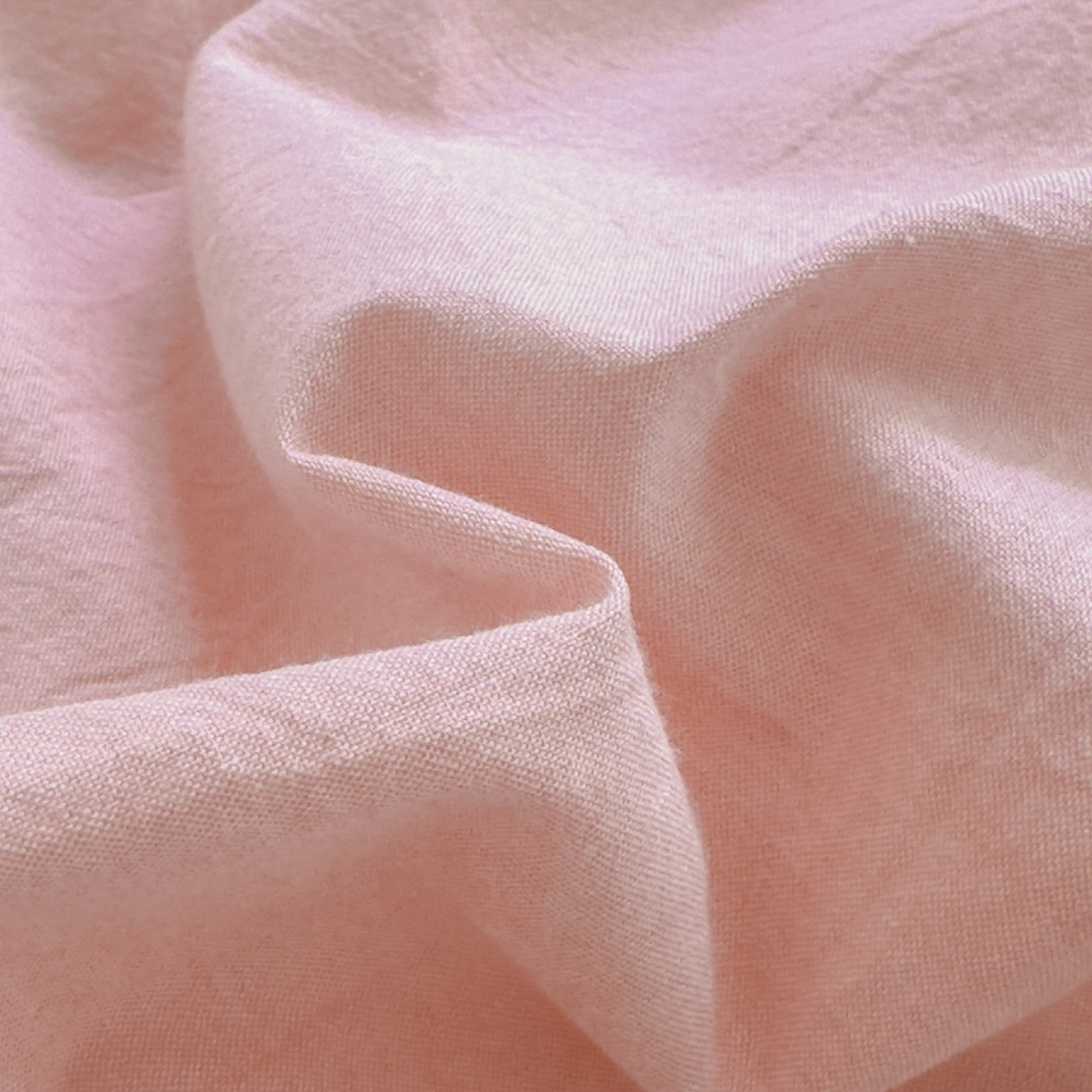 91家纺网 家纺一手货源 找家纺 宜家坊 2025新款A类全棉色织水洗棉被套单件纯棉格子纯色学生宿舍被罩定制定做 纯色-浅粉