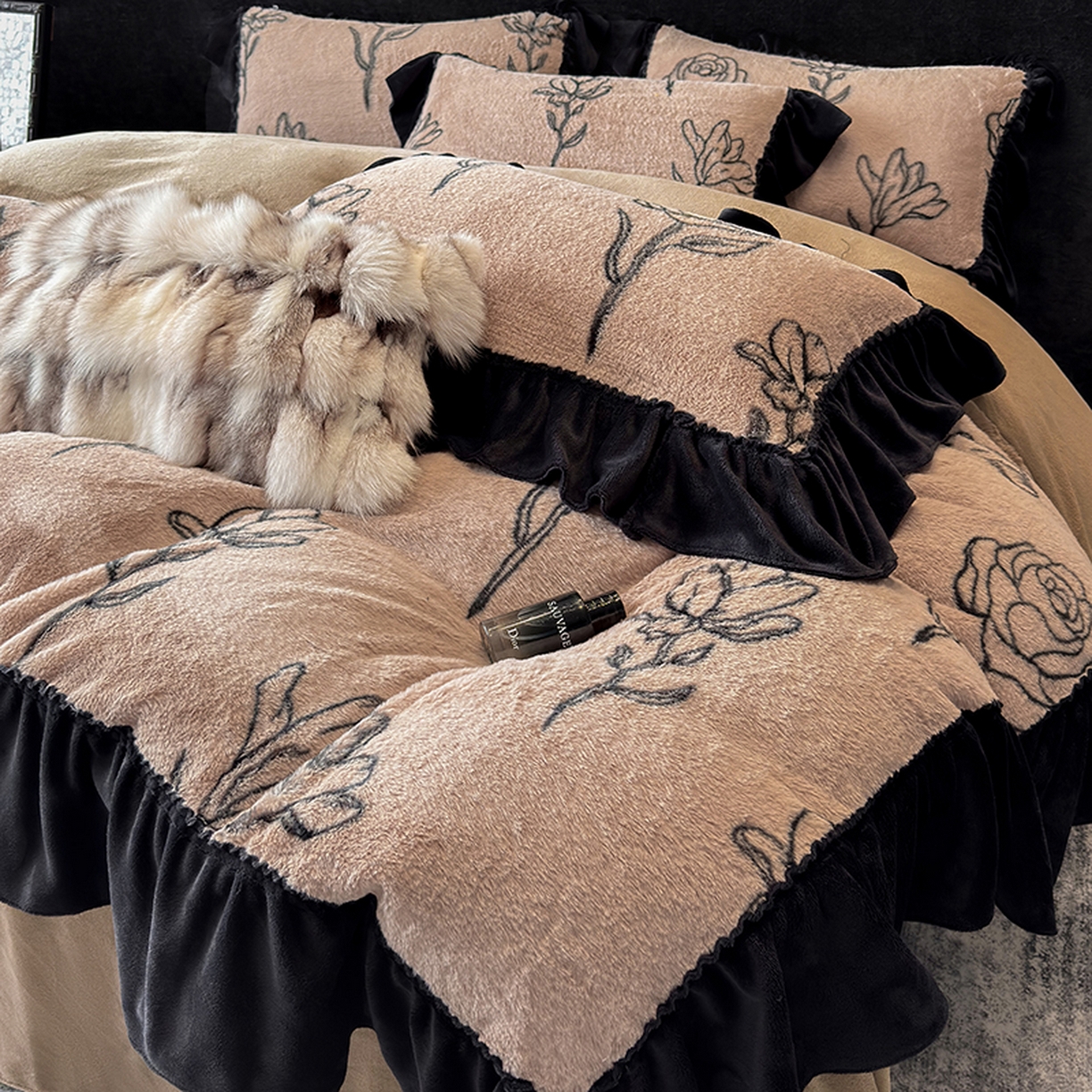 91家纺网 家纺一手货源 找家纺 （总）优悦生活馆 2025新款兔毛绒牛奶绒保暖四件套