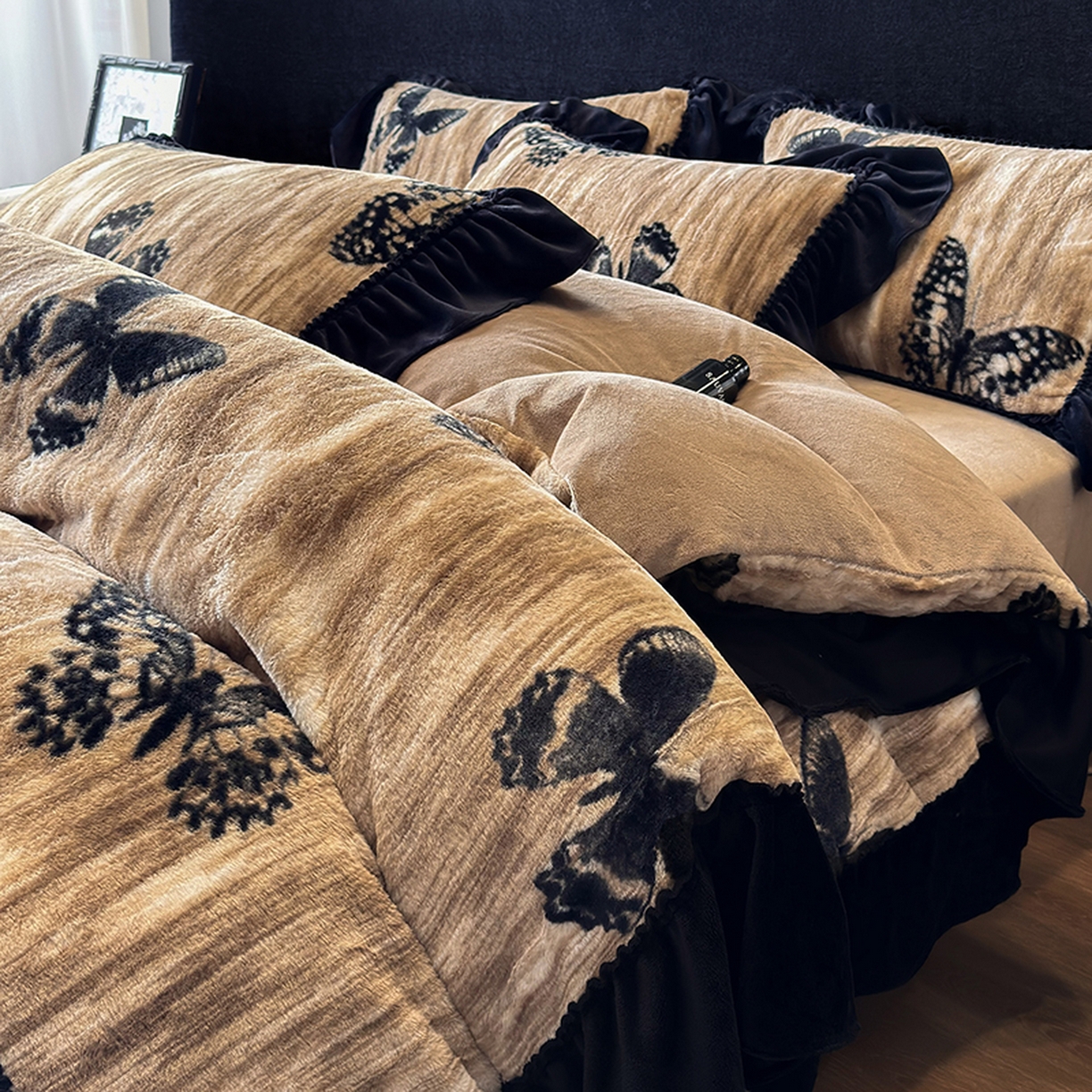 91家纺网 家纺一手货源 找家纺 （总）优悦生活馆 2025新款兔毛绒牛奶绒保暖四件套