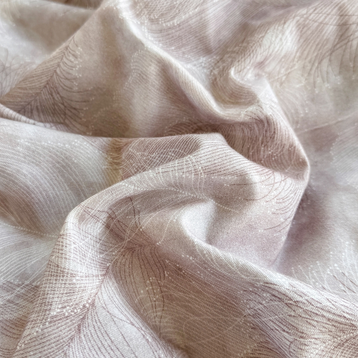 91家纺网 家纺一手货源 找家纺 星座家纺 2025新款秋冬全棉花边数码印花磨毛四件套 羽絮-紫