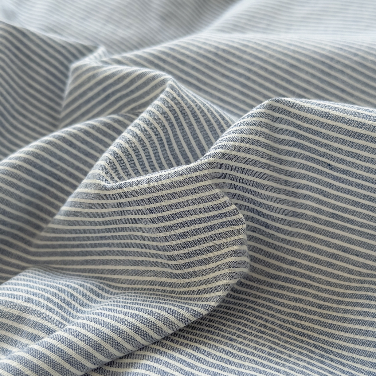 91家纺网 家纺一手货源 找家纺 宜家坊 2025新款A类全棉色织水洗棉被套单件纯棉格子纯色学生宿舍被罩定制定做 密条-浅蓝