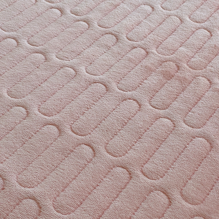 91家纺网 家纺一手货源 找家纺 梦之星 2025新款牛奶绒雕花床盖款床单款四件套 繁花-粉