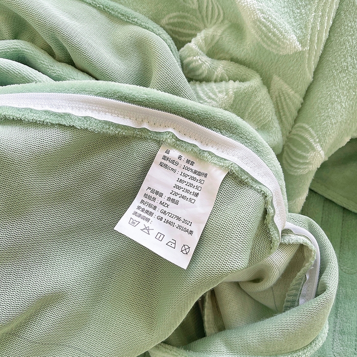 91家纺网 家纺一手货源 找家纺 梦之星 2025新款牛奶绒雕花床盖款床单款四件套 繁花-绿