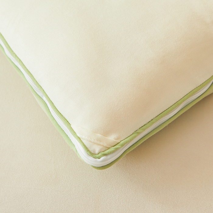 91家纺网 家纺一手货源 找家纺 维洋家纺 2025新款柔暖刺绣双层纱大豆子母被被子被芯 奶油绿花朵