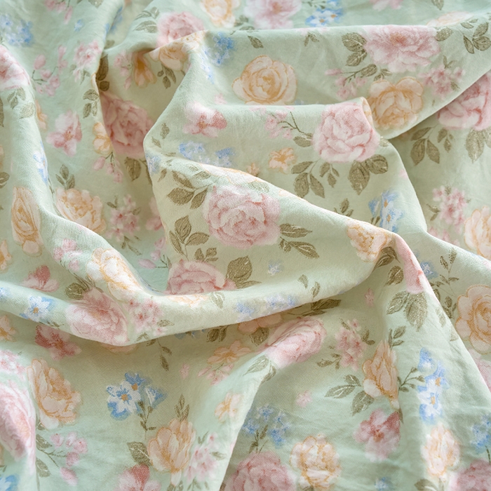 91家纺网 家纺一手货源 找家纺 卢赛尔 2025新款水洗珍珠印花四件套 千姿