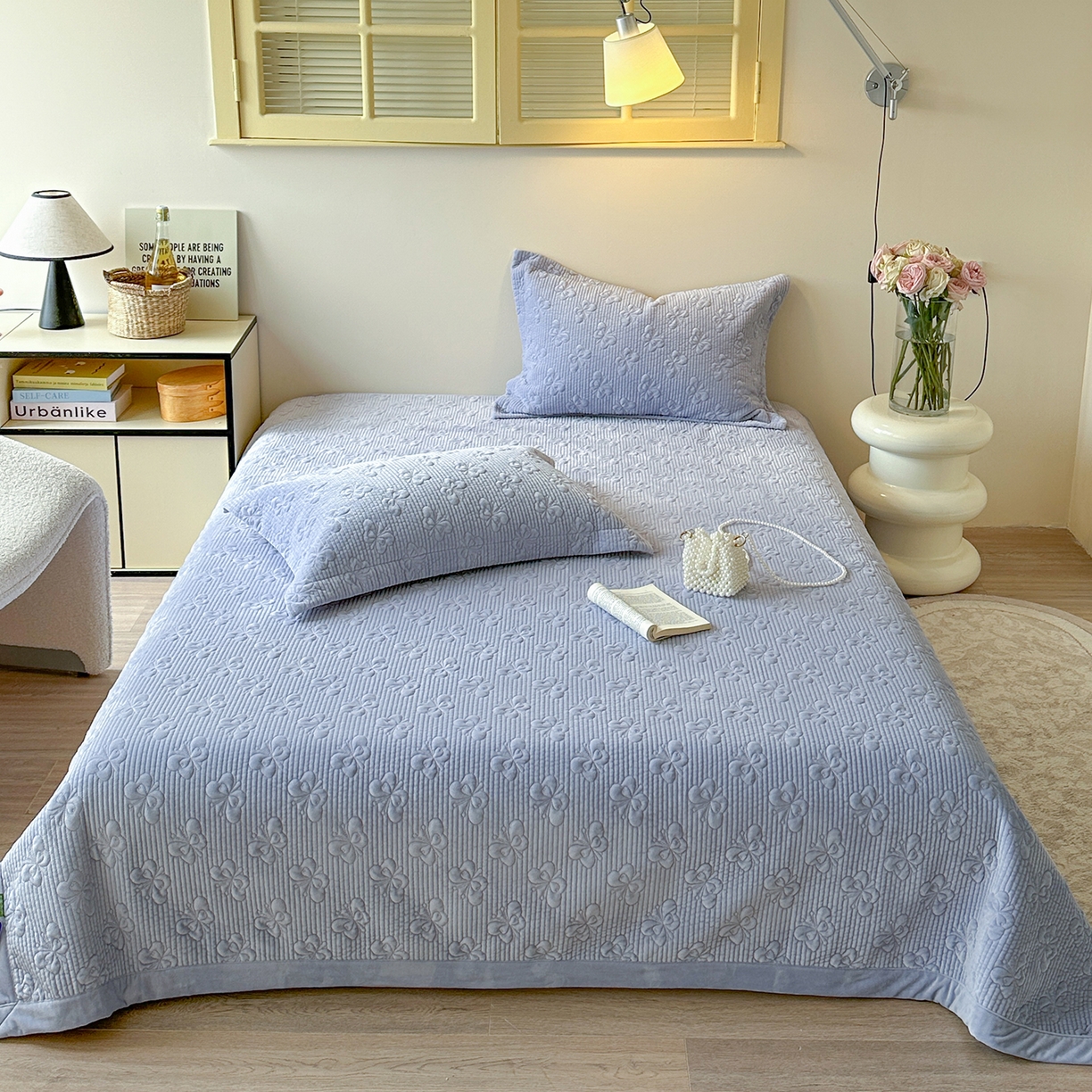 91家纺网 家纺一手货源 找家纺 （总）琳可家居 2025新款蝴蝶系列棉加绒床盖