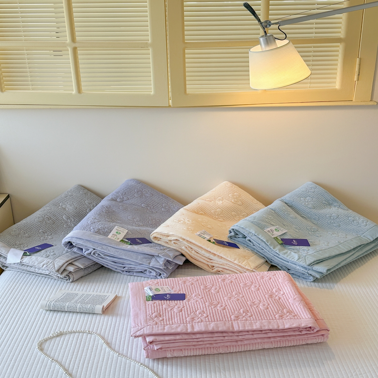 91家纺网 家纺一手货源 找家纺 琳可家居 2025新款蝴蝶系列棉加绒床盖 组合