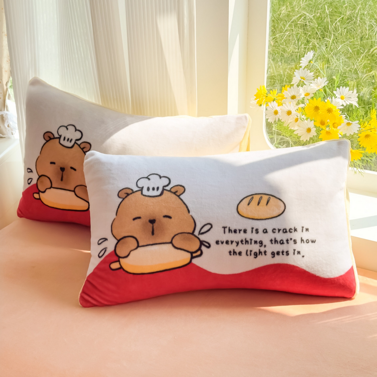 91家纺网 家纺一手货源 找家纺 浩诚 2025新款高克重原创设计牛奶绒大版卡通四件套第2批 汉堡巴拉