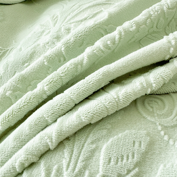 91家纺网 家纺一手货源 找家纺 （总）雅眠居  2025新款韩版花边高克重雕花绒牛奶绒床盖四件套