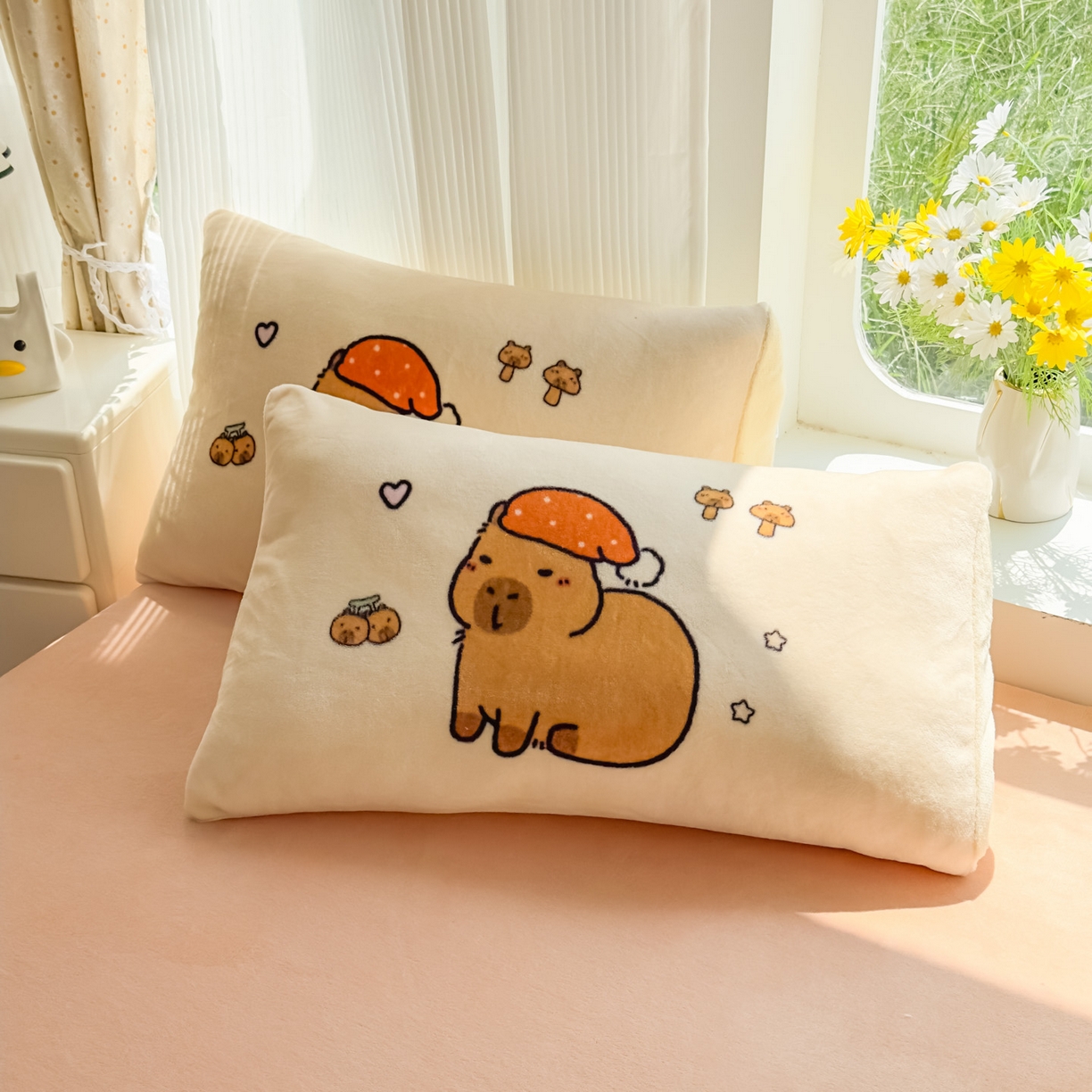 91家纺网 家纺一手货源 找家纺 浩诚 2025新款高克重原创设计牛奶绒大版卡通四件套第2批 条纹巴拉