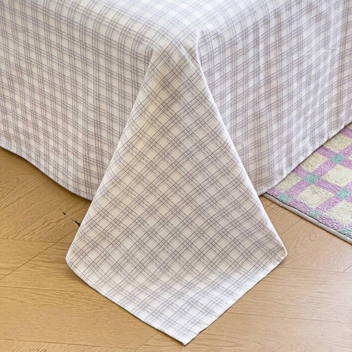 91家纺网 家纺一手货源 找家纺 绵庭家纺 2025新款田园花卉全棉纯棉印花四件套 碎花兔熊