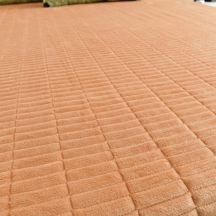 91家纺网 家纺一手货源 找家纺 德比尔斯  2025新款兔毛绒兔兔绒牛奶绒四件套床盖款 椿野