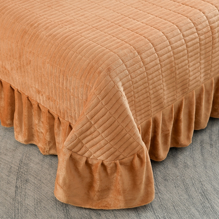 91家纺网 家纺一手货源 找家纺 德比尔斯  2025新款兔毛绒兔兔绒牛奶绒四件套床盖款 椿野