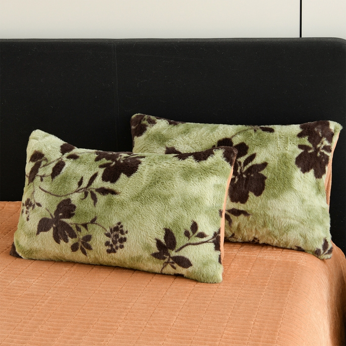 91家纺网 家纺一手货源 找家纺 德比尔斯  2025新款兔毛绒兔兔绒牛奶绒四件套床盖款 椿野