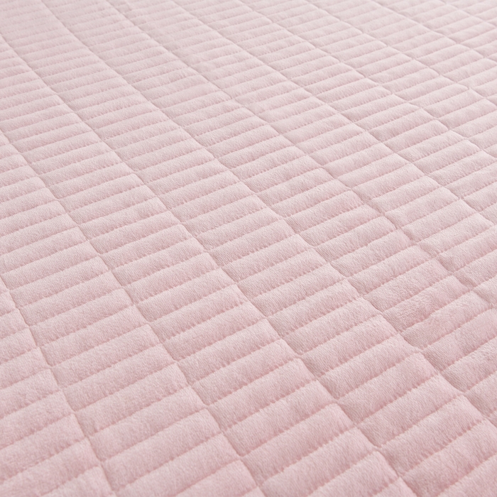 91家纺网 家纺一手货源 找家纺 德比尔斯  2025新款兔毛绒兔兔绒牛奶绒四件套床盖款 花间密语