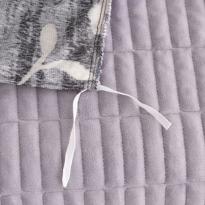 91家纺网 家纺一手货源 找家纺 德比尔斯  2025新款兔毛绒兔兔绒牛奶绒四件套床盖款 莫奈花园