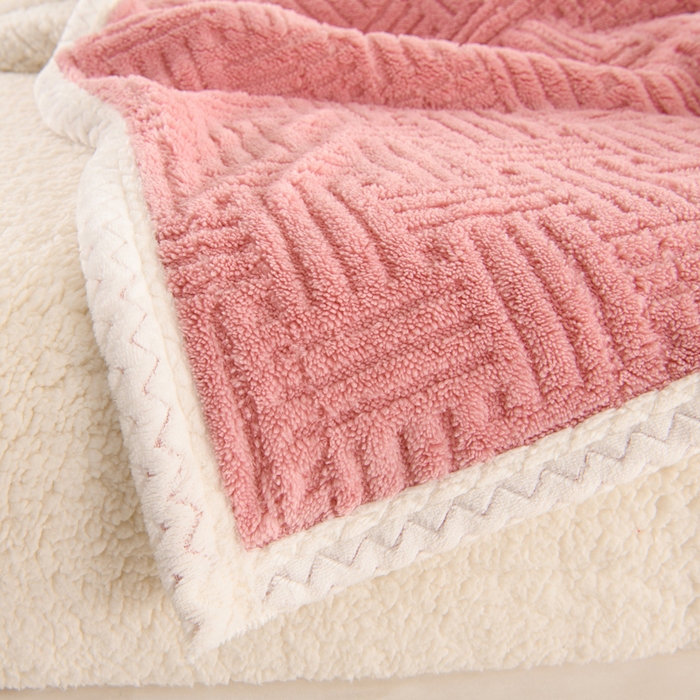 91家纺网 家纺一手货源 找家纺 （总）圣靓 2025新款塔芙绒羊羔绒双层毯子毛毯