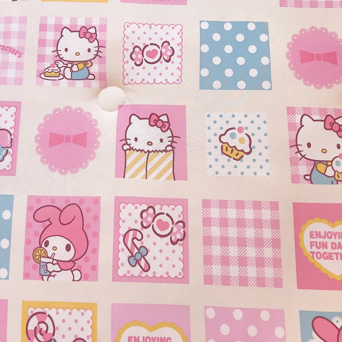 91家纺网 家纺一手货源 找家纺 吉咪兔家纺 25年新款三丽鸥库洛米儿童豆豆被针织棉幼儿园宝宝午睡春秋四季婴儿被子KT美乐蒂