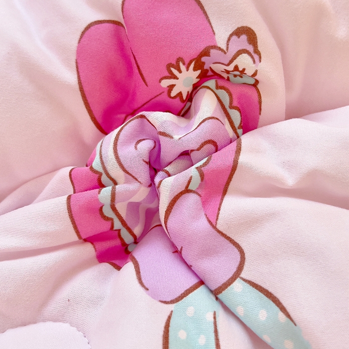 91家纺网 家纺一手货源 找家纺 吉咪兔家纺 25年新款三丽鸥库洛米儿童豆豆被针织棉幼儿园宝宝午睡春秋四季婴儿被子草莓美乐蒂