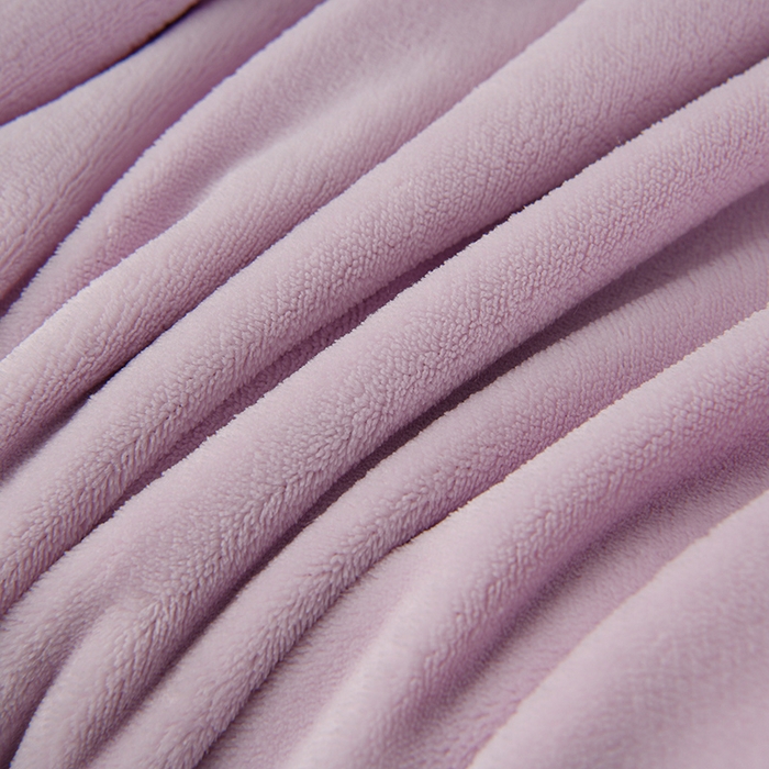 91家纺网 家纺一手货源 找家纺 德比尔斯 2025新款兔毛绒兔兔绒雕花牛奶绒四件套 花语-紫