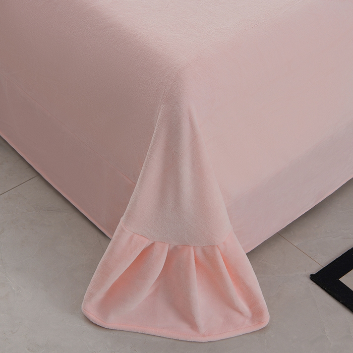 91家纺网 家纺一手货源 找家纺 德比尔斯 2025新款兔毛绒兔兔绒雕花牛奶绒四件套 叶影