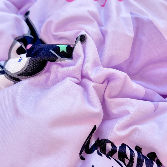 91家纺网 家纺一手货源 找家纺 吉咪兔家纺 25年新款三丽鸥库洛米儿童豆豆被针织棉幼儿园宝宝午睡春秋四季婴儿被子五星库洛米