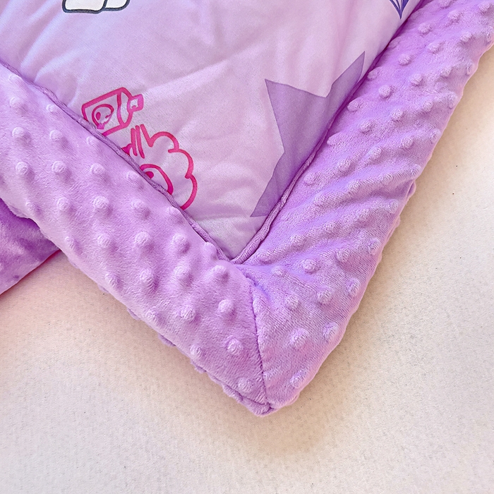 91家纺网 家纺一手货源 找家纺 吉咪兔家纺 25年新款三丽鸥库洛米儿童豆豆被针织棉幼儿园宝宝午睡春秋四季婴儿被子五星库洛米