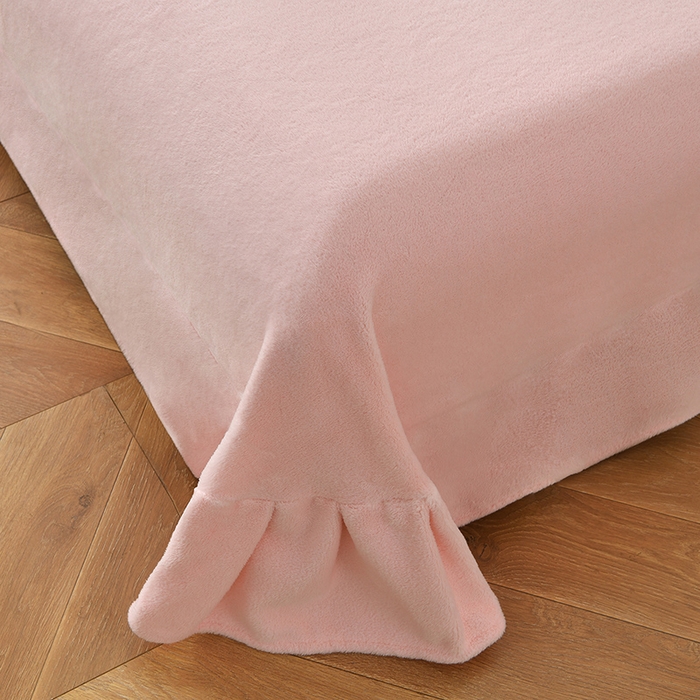 91家纺网 家纺一手货源 找家纺 德比尔斯 2025新款海獭毛石墨烯四件套 米娅-粉