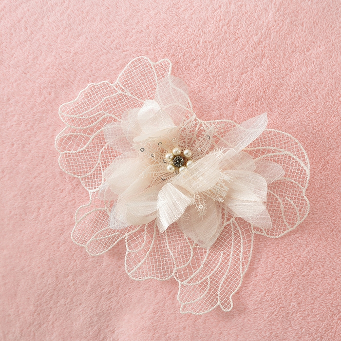 91家纺网 家纺一手货源 找家纺 德比尔斯 2025新款海獭毛石墨烯四件套 米娅-粉