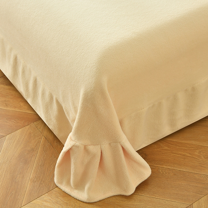 91家纺网 家纺一手货源 找家纺 德比尔斯 2025新款海獭毛石墨烯四件套 米娅-黄