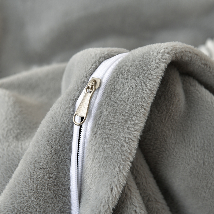 91家纺网 家纺一手货源 找家纺 德比尔斯 2025新款海獭毛石墨烯四件套 米娅-灰